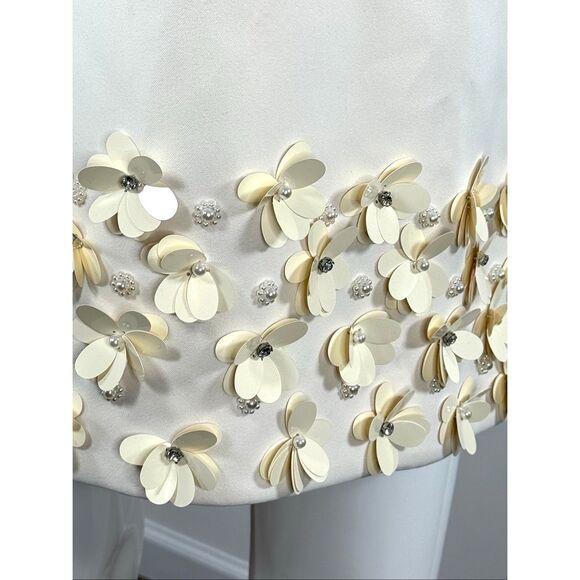 SELF-PORTRAIT Embellished crepe mini dress Size US 4 - Picture 10 of 13